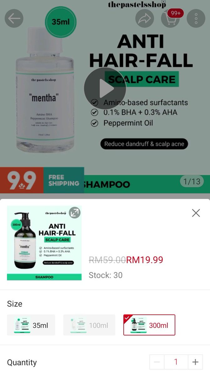 sissykwul's tweet photo. Dah pernah try @thepastelsshop shampoo belum? Siapa nampak tweet ni cepat2 la checkout promo will end in an hour left!!! RM19.99 for 300ml is CRAZYYYYY AHHH https://t.co/CuhHum0uI1