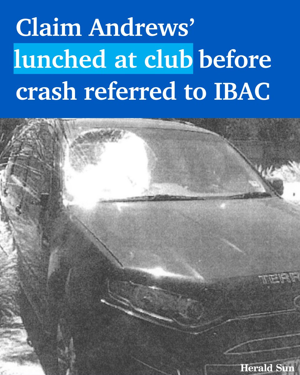 theheraldsun's tweet photo. Claims Dan and Catherine Andrews lunched at a Mornington Peninsula sailing club before a 2013 car crash with a teen cyclist have been referred to the state’s anti-corruption commission. > https://t.co/ZOpki5BavO https://t.co/S8UvojtMrP