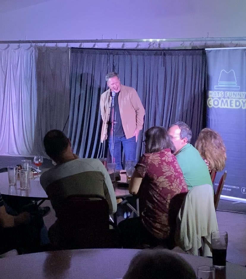 kdanielcomedy's tweet photo. One night, two gigs, had a lovely time @KettonSports_CC Then had to dash to Huntingdon for @chuckl_events to defend my gong show belt, I lost lol ,,,,,,,the king is dead long live the queen πΈ ππβ€οΈ #comedy #standupcomedy #livecomedy #onegigatatime https://t.co/KIVpliw2OZ