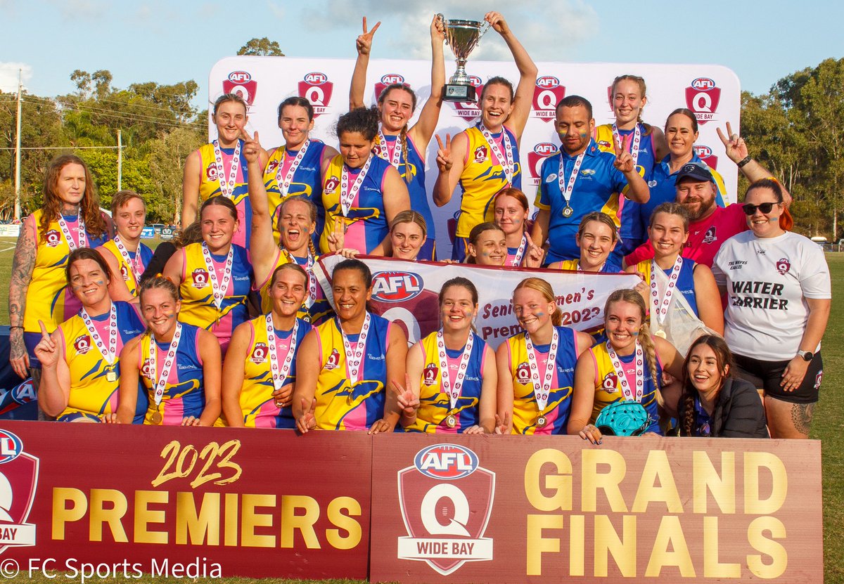 BOMBERS AND EAGLES CLAIM WIDE BAY PREMIERSHIPS

The 2023 AFL Wide Bay season ended yesterday, with junior and senior grand finals played in Hervey Bay.

Check out the gallery at AFL Wide Bay Grand Finals - 26 August 2023 Photos (fcsportsmedia.com.au)