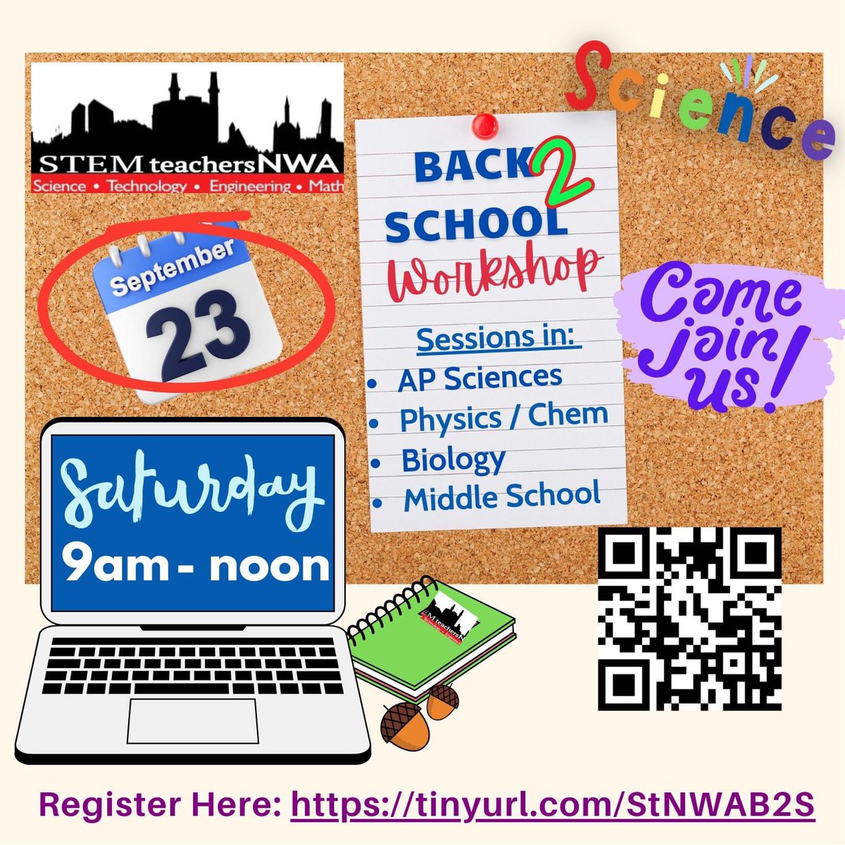 Cassie Ferguson (@ferguson_cassie) on Twitter photo Join us at the STEMteachersNWA Back 2 School Workshop at Fayetteville High School on Saturday, September 23rd! #STEMteachersNWA <a href="/treddtaylor/">Tiffany Taylor</a>
eventbrite.com/e/back-2-schoo… Join us at the STEMteachersNWA Back 2 School Workshop at Fayetteville High School on Saturday, September 23rd! #STEMteachersNWA <a href="/treddtaylor/">Tiffany Taylor</a>
eventbrite.com/e/back-2-schoo…