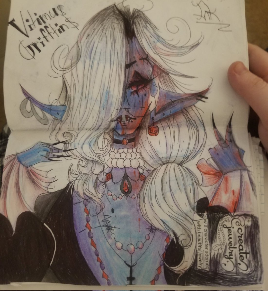 inkfromthewound's tweet photo. Page 56 &amp; 57 of #createthisbook3 

#art #artwork #artistsontwitter #oc #moriahelizabeth https://t.co/BEDXYll9N4