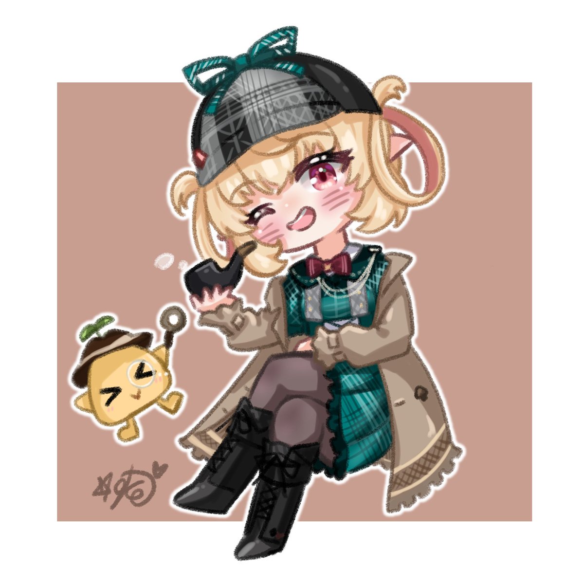 「Detective Pomu at your service!The new o」|リリヤ⭐️Lyriaのイラスト