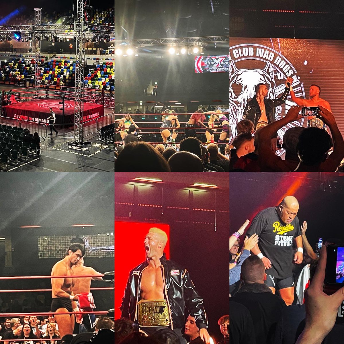 Martin_Aff's tweet photo. Day 1 draws to a close, went to the @RevProUK show at the Copper Box awesome hard hitting matches was a great show.

Day 2 tomorrow at All In where Ospreay is gonna smash jericho bruv!! 🙌🏻

#revpro #britishwrestling #wrestling #London https://t.co/0XHkFHCCmE