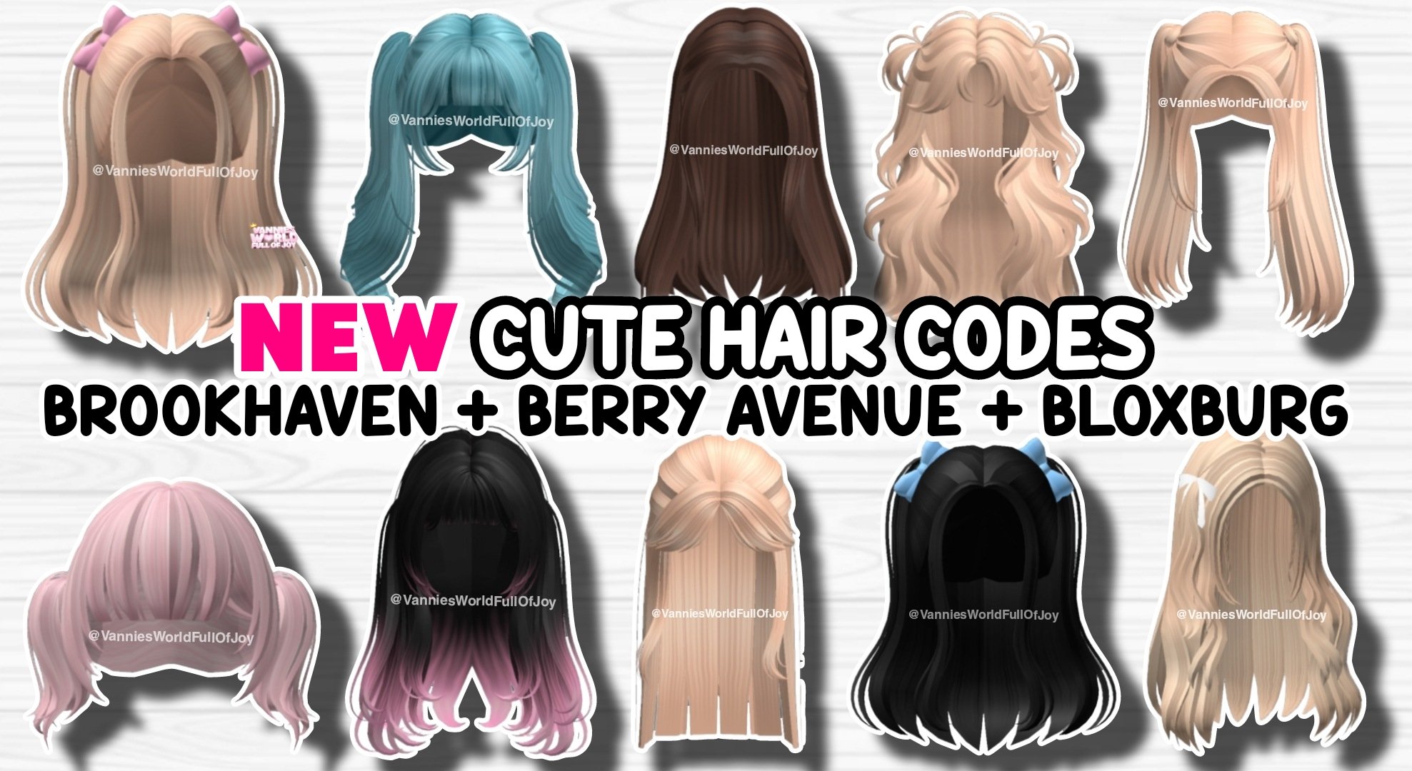 Aesthetic BLONDE Hair Codes For Roblox & Bloxburg 