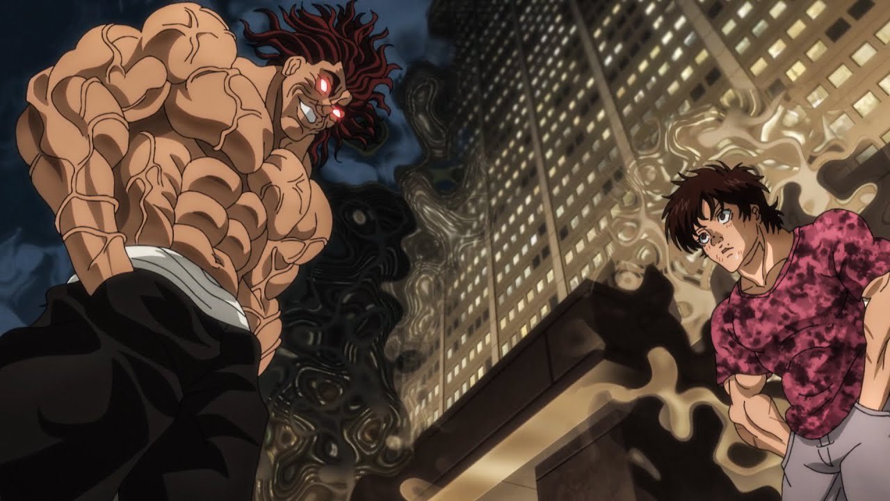 Yujiro laughs on Baki Shadow Boxing Fight