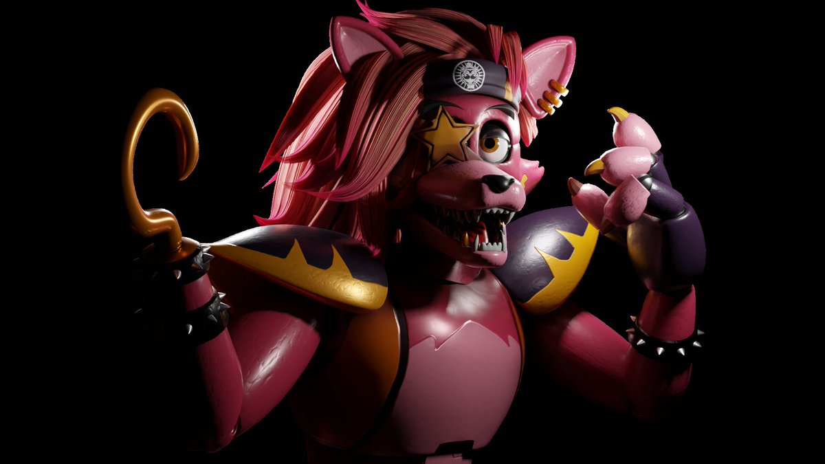 HOTN_FNAF's tweet photo. Glamrock Week Day 6
---
Name: Glamrock Foxy
Role: Drummer of the Glamrock Crew
Description: Glamrock Foxy is the best drummer in the PizzaPlex, along with the best pirate captain! He'll be sure to lead his crew to victory, no matter what it takes!

#HeroOfTheNight https://t.co/TxI2FYZmja