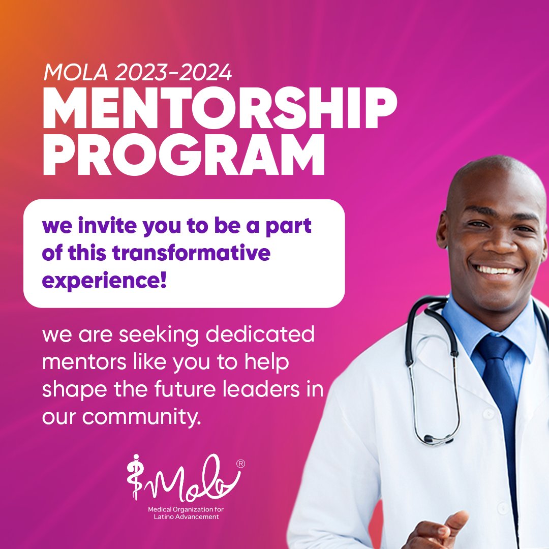 chicagomola's tweet photo. We are excited to announce the launch of the MOLA 2023-2024 Mentorship Program, and we invite you to be a part of this transformative experience!

register now! https://t.co/15ZLnZBPly

#MedicalEducation #LatinoAdvancement #LatinosPhysician #MolaHealth #ChicagoMola #mentorship https://t.co/dnL1SzitcS