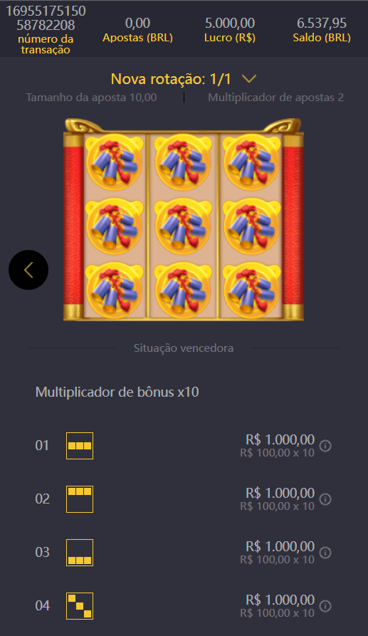 ✨💎✅  JOGADORES CAMPEÕES   ✅💎✨

🤑  Número da conta 🤑  ◀️a****777▶️
🌈Evento🌈 ◀️ PG Slots  → Fortune Tiger▶️
💲Valor da aposta: ◀️ 0.00▶️💲
💲Valor do prêmio: ◀️5000.00▶️💲

Link para se cadastrar ：Jogos365.com