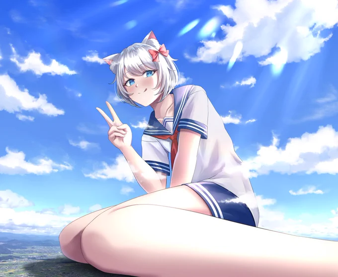 skeb絵。ねこみみ 