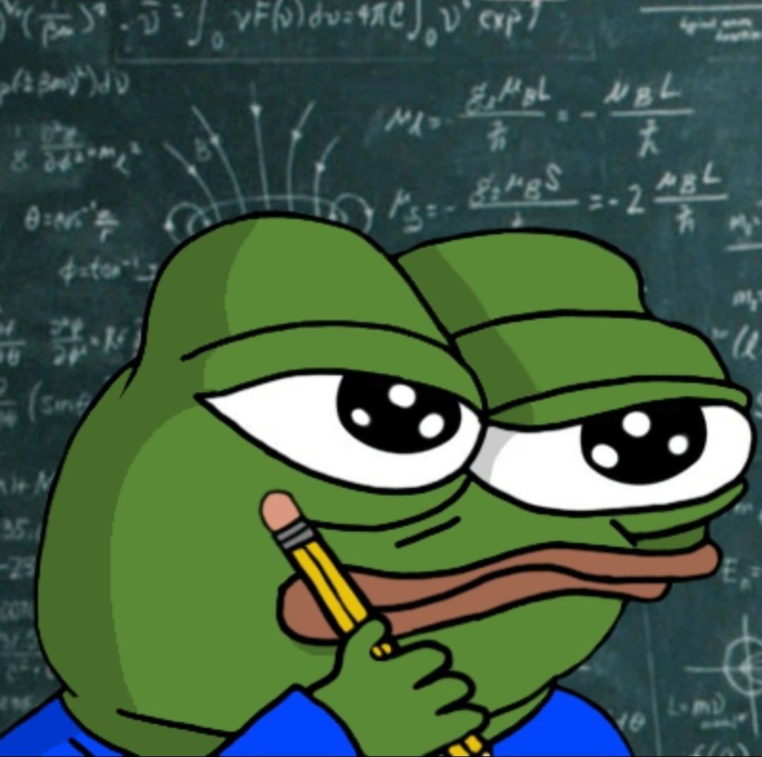 Pepe is trying to figure out how long it will take until the next real Pepe  crypto project comes out 🐸