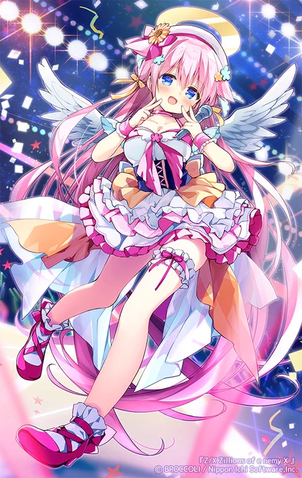 8月24日に発売した、『Z/X』EXパック第41弾 「#アイドルファンタジーフェスタ」にて、「天使§結望 ミーリィP」を描かせていただきましたどうぞよろしくです～!#ZX_TCG 