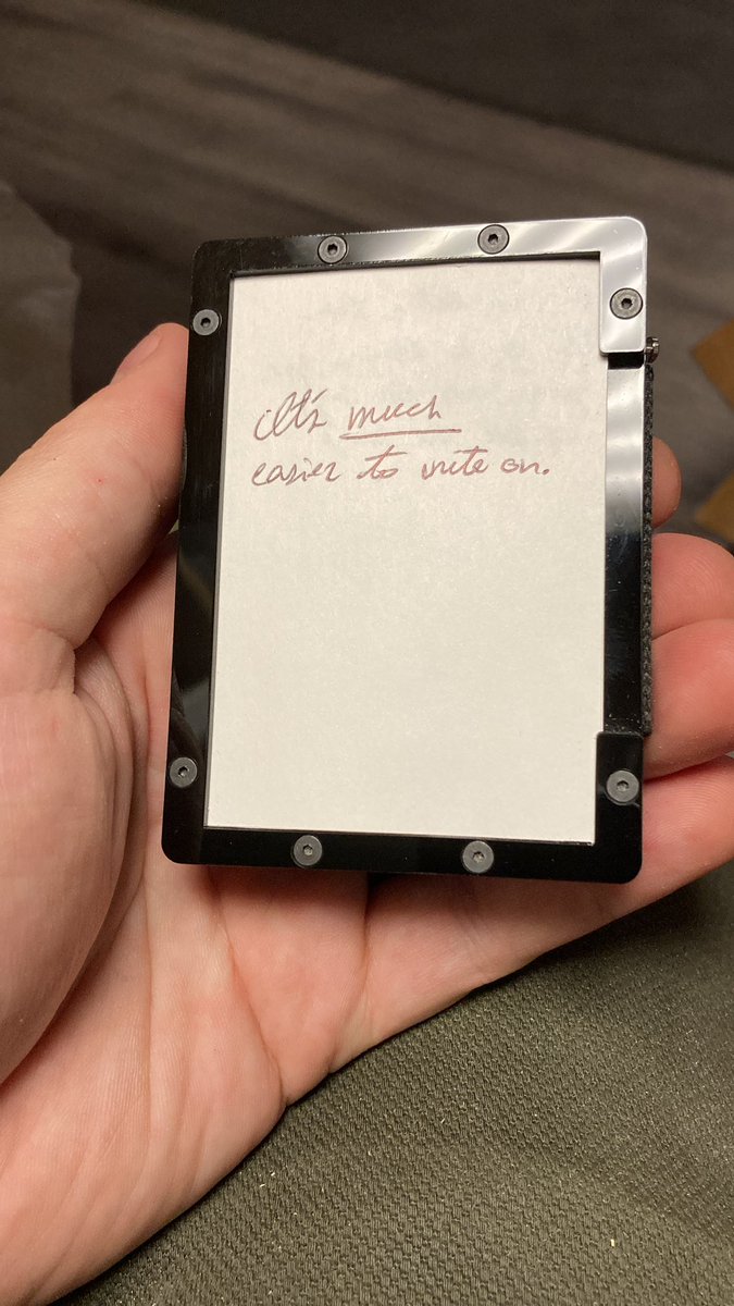 Testing this bad boy for the next couple weeks. All based on user testing &amp; feedback.

Promising so far.