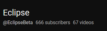 EclipseBeta_'s tweet image. The subscriber count is a bit sus 🤨