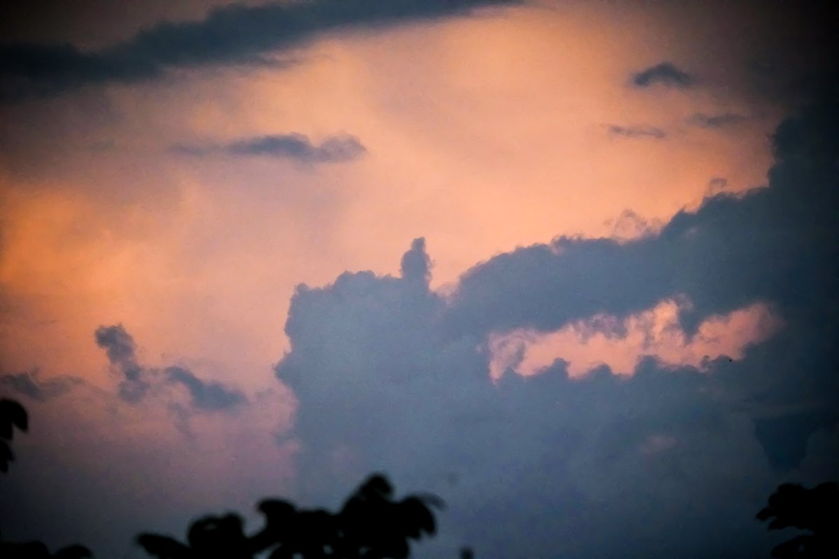 For those who read those clouds and see a person sitting alone there, congratulations, your imaginative powers are still intact… 😉 #clouds