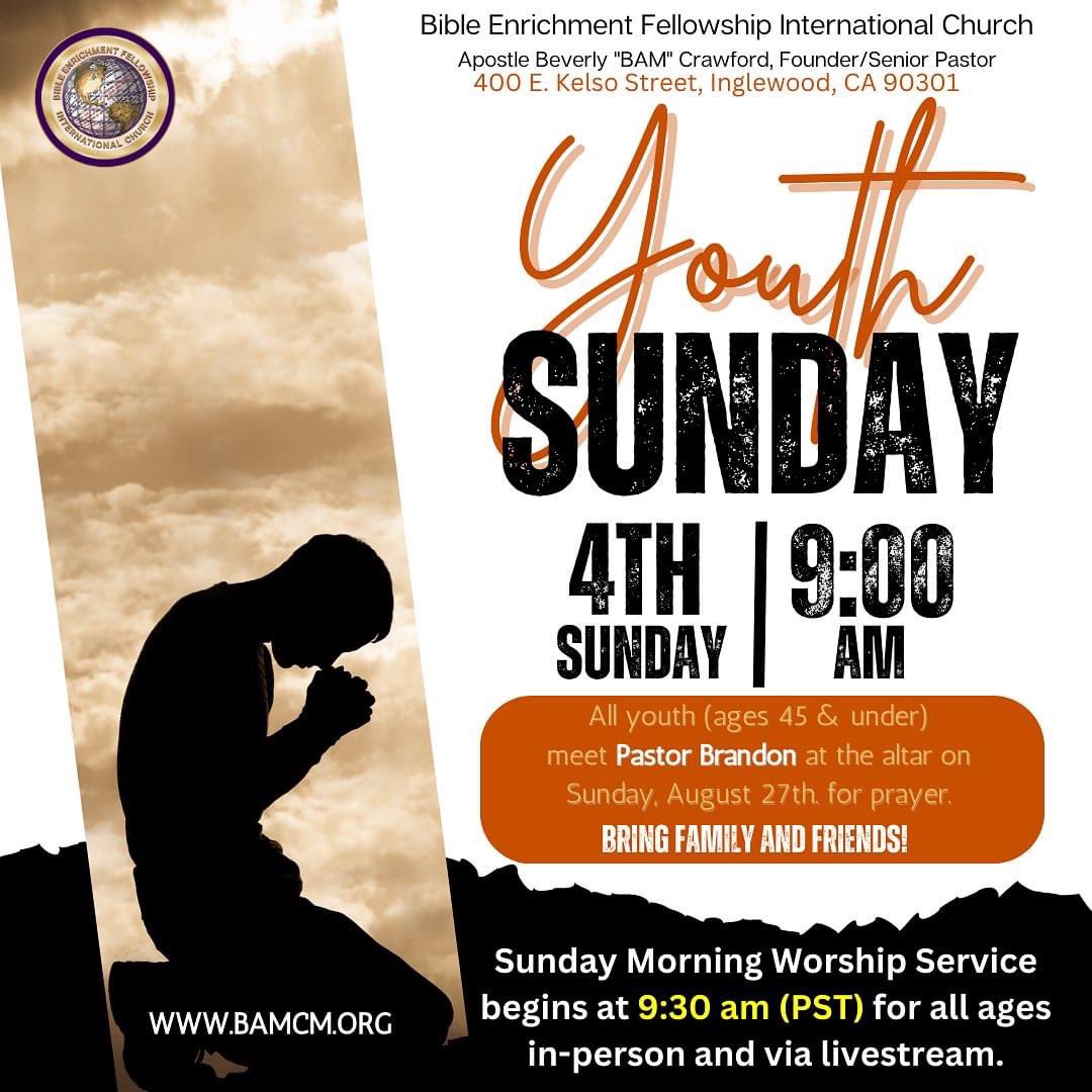 DrBAMCrawford's tweet photo. https://t.co/RNcrUy5SOn #YouthSunday #MeetUsAtTheAltar #BEFIC #Revival https://t.co/reAigPxgHH