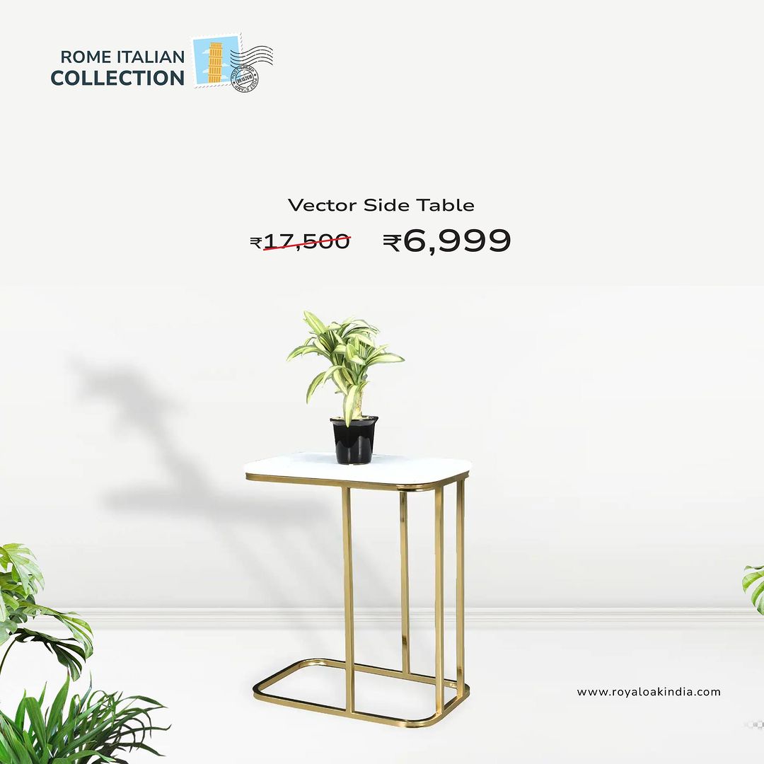 Sparking like a precious gem, this Vector Side table adds a touch of elegance to my space , Shop now in #Royaloak_Furniture_Erode , Call & Whatsapp : 88708 88578
#royaloak #furniture #erode 
#vectorrsidetable #sidetable #stylishtable
#decor #table #sidetables #metalsidetable