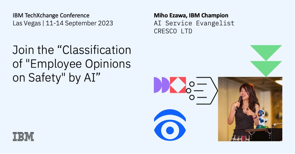 mihoicchi's tweet image. TechXchangeで九州旅客鉄道様との取り組みについてお話してきます！
I will be speaking at IBM TechXchange about our work with Kyushu Railway Company!Looking forward to meeting fellow champions.
#IBMChampion #IBMTechXchange #IBMTechXchange23 #IBM #LasVegas 
ibm.com/community/ibm-…