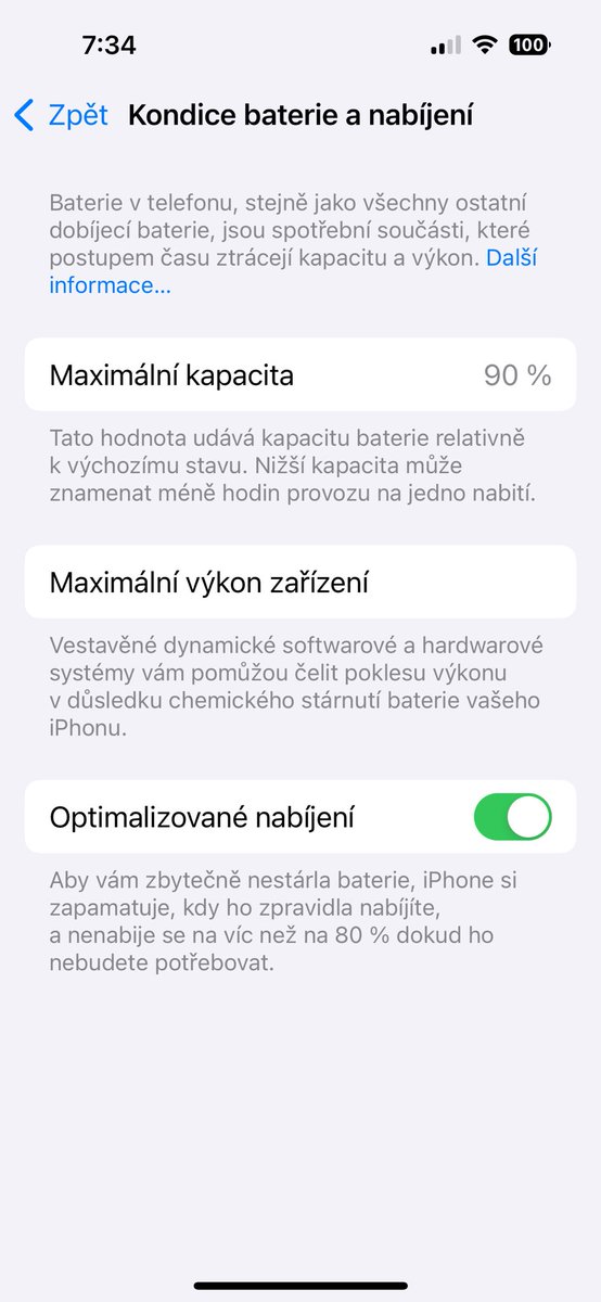 tomasbilek's tweet photo. @wrtechcz - 14 Pro
- Používám 11 měsíců
- Baterie 90 %
- Nabíjení z 99 % bezdrátová nabijecka přes noc, kabelem nabíjím minimalne - aktivní optimalizované nabíjení. Občasné dobíjení přes den v případě potřeby. Při navigaci dobíjení vždy - Carplay https://t.co/KjQ3jyR13p