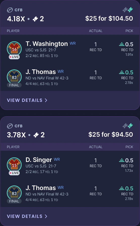 BalesSJustin's tweet photo. If you aren't on Sleeper, you're missing out! They MESSED UP today, and we made bank!

Use Promo Code 'BALES' when signing up to receive 100% deposit bonus of up to $100

Get ALL of my bets here: https://t.co/vL3OLV1qTH

**I'll give someone who RTs/likes this post a free month** https://t.co/DAu2KiPapE