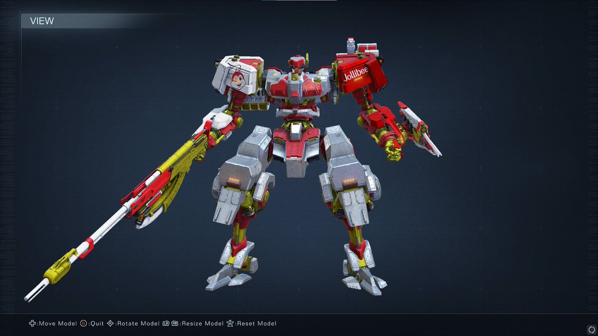 coachneok's tweet photo. Ano na, @Jollibee Baka naman o. haha. Also.. @dinocornel, brow, meron ka ba nito? Sabihin niyo lang if gusto niyo, bigay ko code ko.😂 God damnnn.. This took me hourssss!!!!

#ArmoredCoreVI #armoredcore6 #ARMOREDCORE #jollibee https://t.co/mE6eSAXVSh
