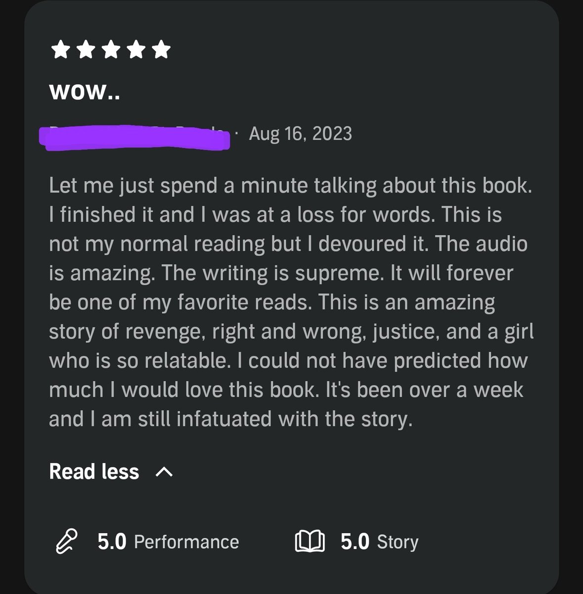 ArabellaKFed's tweet photo. Another great @audible_com review! (PS, early reviews for The Mark of Dreams and Darkness are STUNNING) & I'm just touched!
🥹🥹🥹🥹
I love my readers
Read The Mark of Chaos & Creation
#author #books #bookreview #upcomingnovel #fallbookrelease #fantasybooks #readersoftwitter https://t.co/pPvCmtTboL