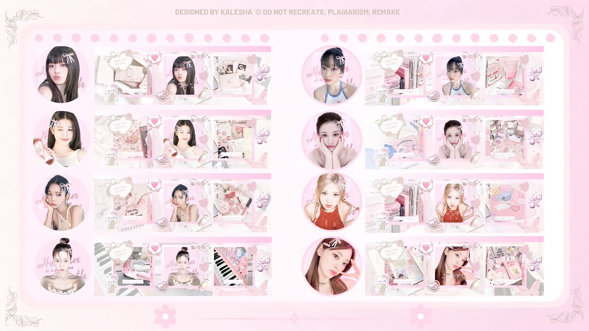 adeleunav's tweet image. dingdong— 🎀

Hii . . . @stnickers avail cutesty pink layout ready stock girl group edition price 5OOO/ea get 2 icons  🐇🧾🫧 thank you. 💭🩰🐰

[ 🐰 ] wony, karina, winter, giselle, goyounjung, rose, seeun