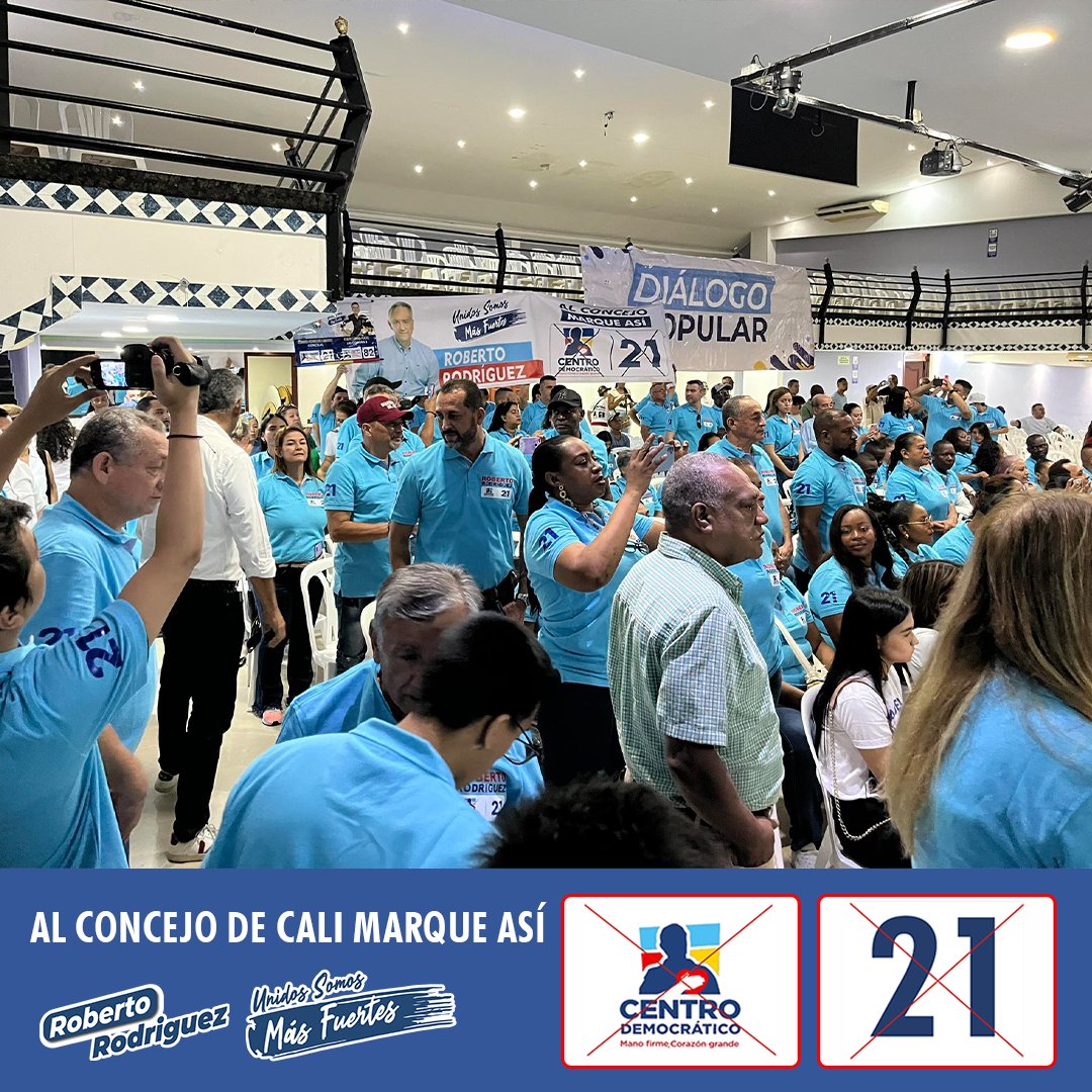 RRZCali's tweet image. Mucha gracias por su asistencia el día de hoy, gracias por acompañarme y ser ese gran equipo de trabajo con el que vamos a llegar de nuevo al concejo a seguir trabajando por Cali #unidossomosmasfuertes #CD21
@cedemocratico