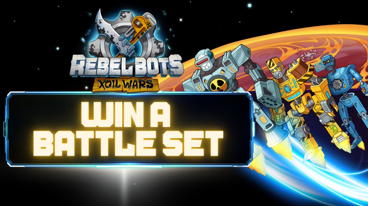🌟SEASON 2 BETA GIVEAWAY🌟

The next giveaway is here🚀

⚔️Want to win a Battle Set for your Xoil Wars army?

🤖Battle Sets contains 3 fighting bots &amp; 1 land🤖

⬇️To enter...
- Follow us☑️
- Like &amp; RT this🦾
- Post a favourite card that you have won in the comments🎴
- Tag 3 play