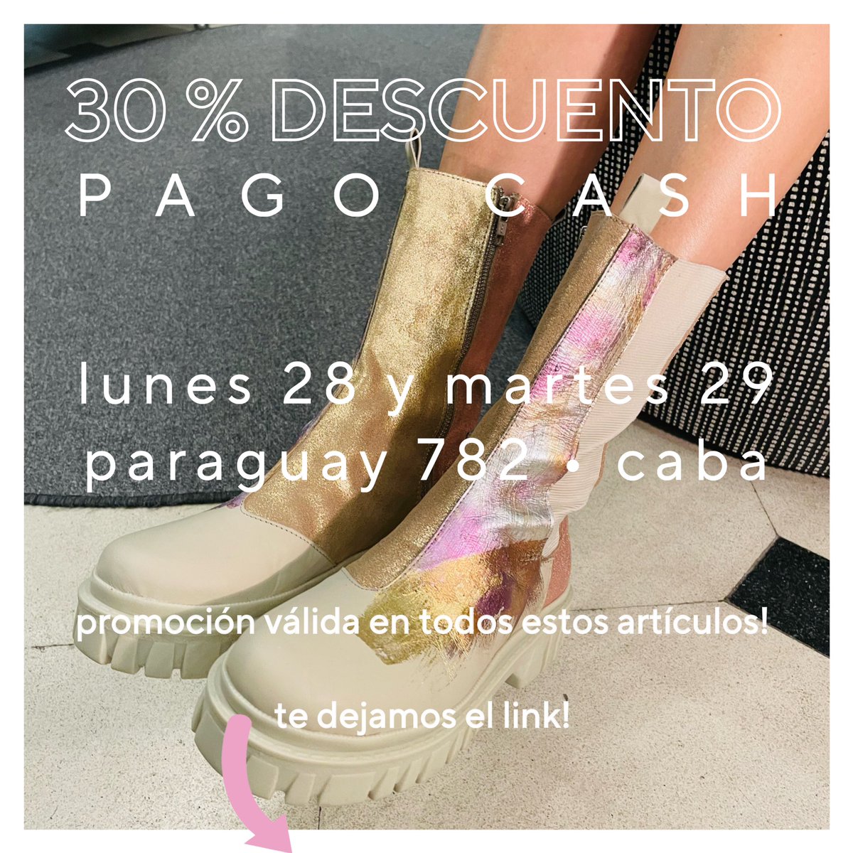 30% OFF en TODOS los items de este link!
zapatos únicos, que trascienden temporadas, realizados artesanalmente hasta  el mas mínimo detalle! Sabias que se producen no mas de 20 pares por combinación y modelo?

Te esperamos lunes y martes en nuestro local!

luzprincipe.com.ar/otras-coleccio…