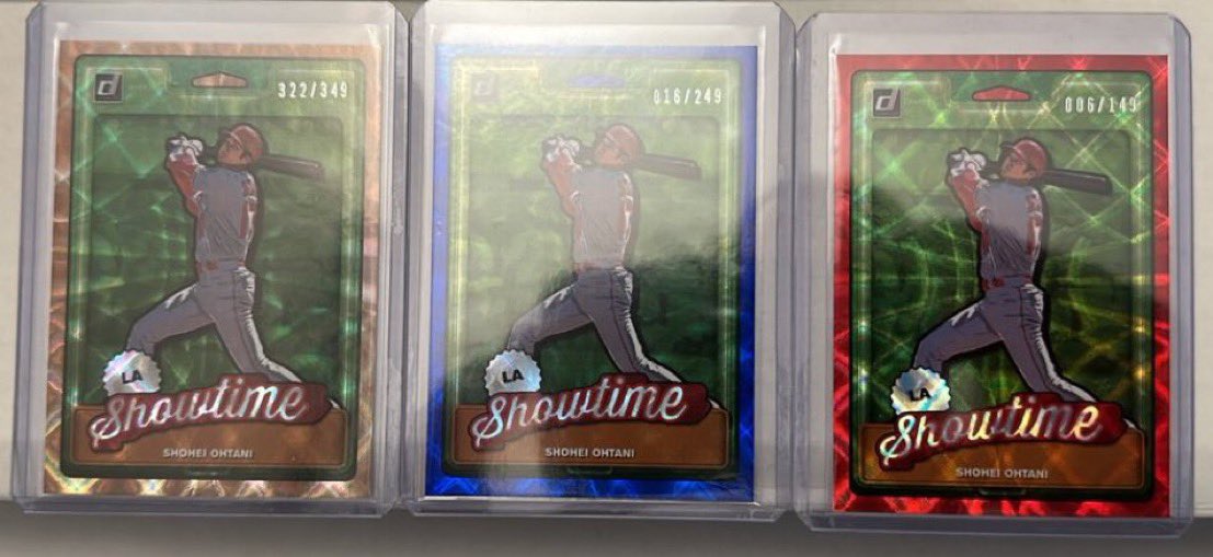 Trader101Card's tweet image. ISO 2019 Donruss Nicknames Inserts of Ohtani! If anyone sees any of these, please let me know.

Need:
Green /25
Black 1/1

@Iminsearchof @CardDegenerate @mo_zaga @HiveCards @HobbyRetweet_