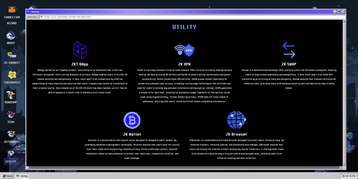 Mumo_san20's tweet photo. @yourcryptodj $ZKT is making it's way 
 5 utilities are live ~ @ZkTsunami 

> $ZK dApp (b phase)
> $ZK VPN
> $ZK Swap
> $ZK wallet
> $ZK Browser https://t.co/xGNMBPUQGo