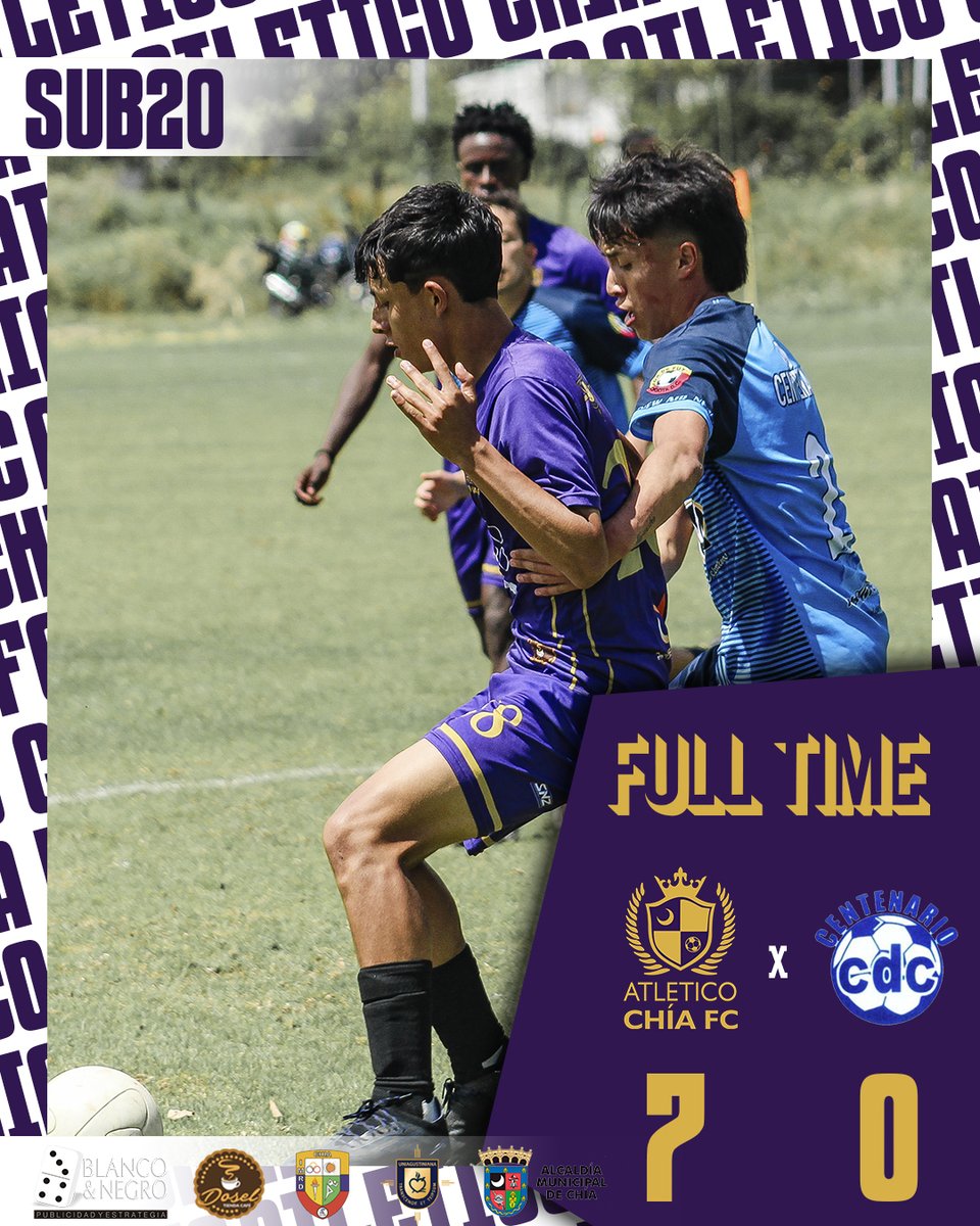 Resultado Final!!!💛💜🌙
#TorneoNacionalSub20
.
.
#atleticochia #chiafc #chia #futbolbogotano #futbolcolombiano #difutbol #dimayor #fuerzachia #felizdomingo #futbol #futbolaficionado #futbolamateur #felizdía