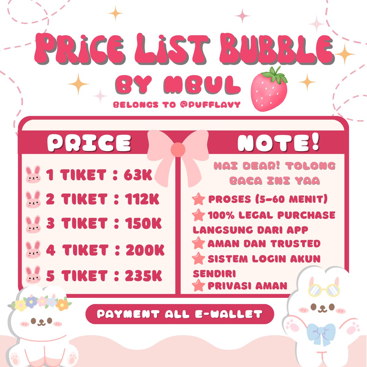 pufflavy's tweet image. aku uda openk kembali 🩷 yuk yang mau jajank bubble dear u bisa ke aku #zonauang #zonajajan