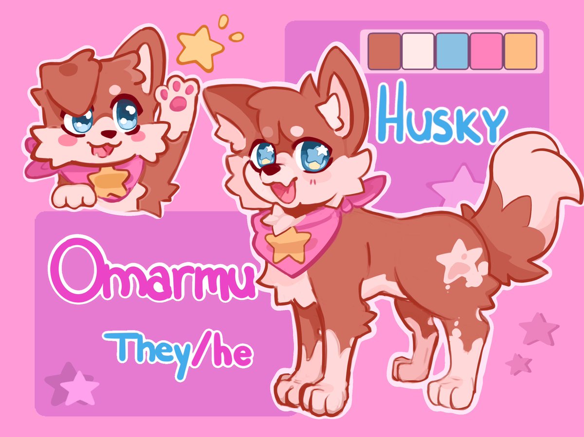 snoozytea's tweet photo. Omarmu’s official art ref sheet! 🐶✨ https://t.co/E1fOGzD6fT