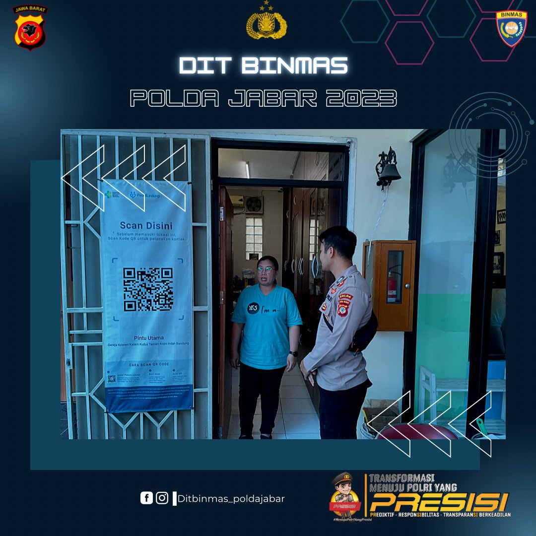 Ditbinmas Polda Jabar melaksanakn minggu kasih kepada  masyarakat di kota bandung