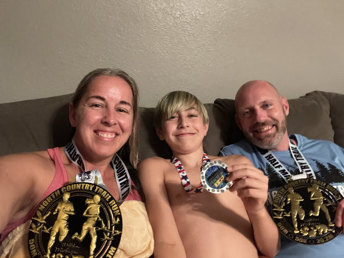 ThePepper24's tweet photo. North Country Trail Run 2023 in the books. Lots of fun and a great run as always but especially impressed with Landon’s mile time of 5:31! https://t.co/yQb23UZLPK