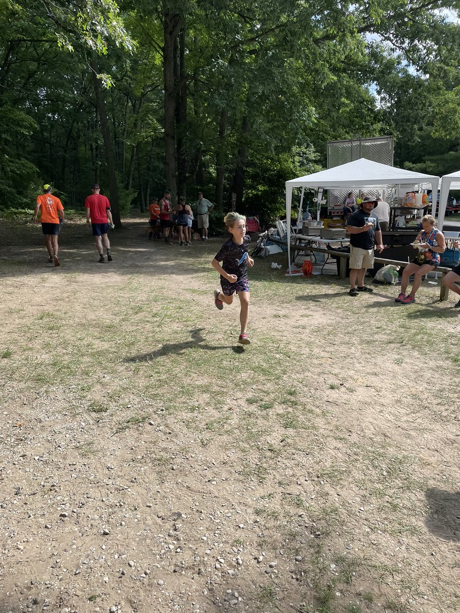 ThePepper24's tweet photo. North Country Trail Run 2023 in the books. Lots of fun and a great run as always but especially impressed with Landon’s mile time of 5:31! https://t.co/yQb23UZLPK