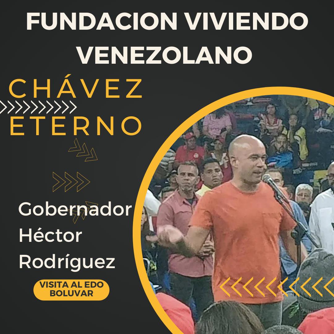 Fundavv21's tweet photo. Juntó al Camarada Gobernador Héctor Rodríguez en el  Edo Bolívar . Fundación Viviendo Venezolano CHÁVEZ ETERNO https://t.co/1iuzh04sze