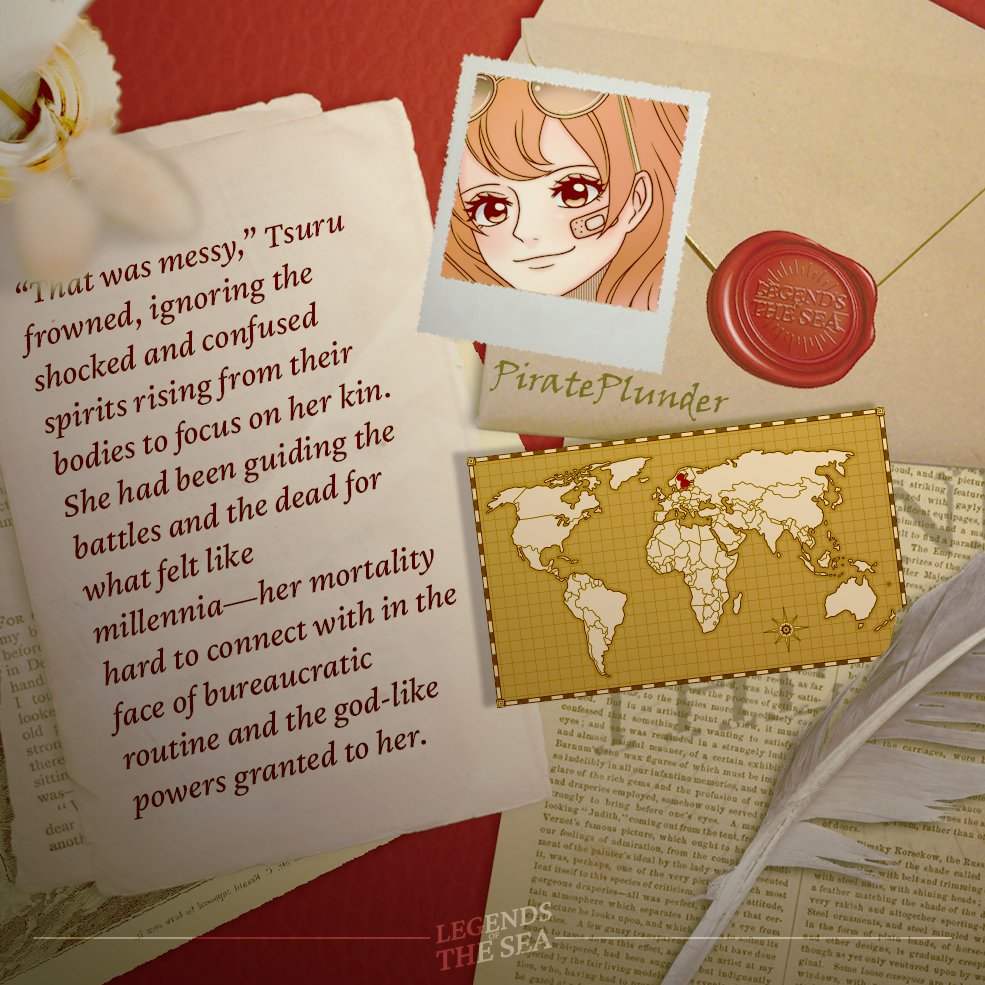 Legends of the Sea: A One Piece Mythology Zine (@opmythologyzine) on Twitter photo π CONTRIBUTOR PREVIEW π
Next, we have PiratePlunder (<a href="/PiratePlunderOP/">PiratePlunder</a>)!
Check out where on the world map they took inspiration from for their piece! π CONTRIBUTOR PREVIEW π
Next, we have PiratePlunder (<a href="/PiratePlunderOP/">PiratePlunder</a>)!
Check out where on the world map they took inspiration from for their piece!