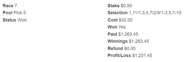 GoldmanInc's tweet photo. @thestaggieman @DelMarRacing @WinningBred @1GR8FULGUY Rahm did it🍀(Both 1 &amp; 3 were 6/1 ML but 3 took a lot of money and also the lowest payout in Pick-5 pool, glad the 1 Rahm beat the 3) https://t.co/yPFctnH0dZ