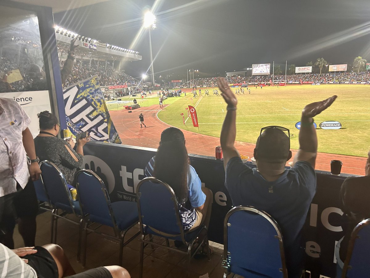 TelecomFJ's tweet photo. ππ Passionate school supporters united at the #TelecomCorporateBox, fueling the #DeansFinals with electric energy! Adrenaline-pumping moments, remarkable tries, and endless cheers made this an unforgettable experience. ππ Congrats to these young athletes who left it all on the field! π΄π«π― #TelecomFiji #SupportingFutureChampions #RugbyFever π’π