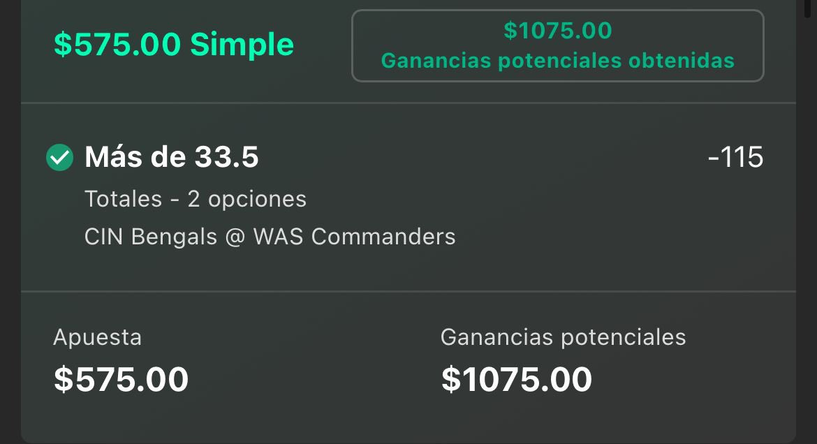 SultanTips_'s tweet photo. Jugadita de la nfl esta tarde cobrada 

✅✅✅✅✅

Unete a nuestro grupo gratuito donde compartimos más jugadas como estas.

https://t.co/MRGvBcXvZT https://t.co/hXMJbLkq9x