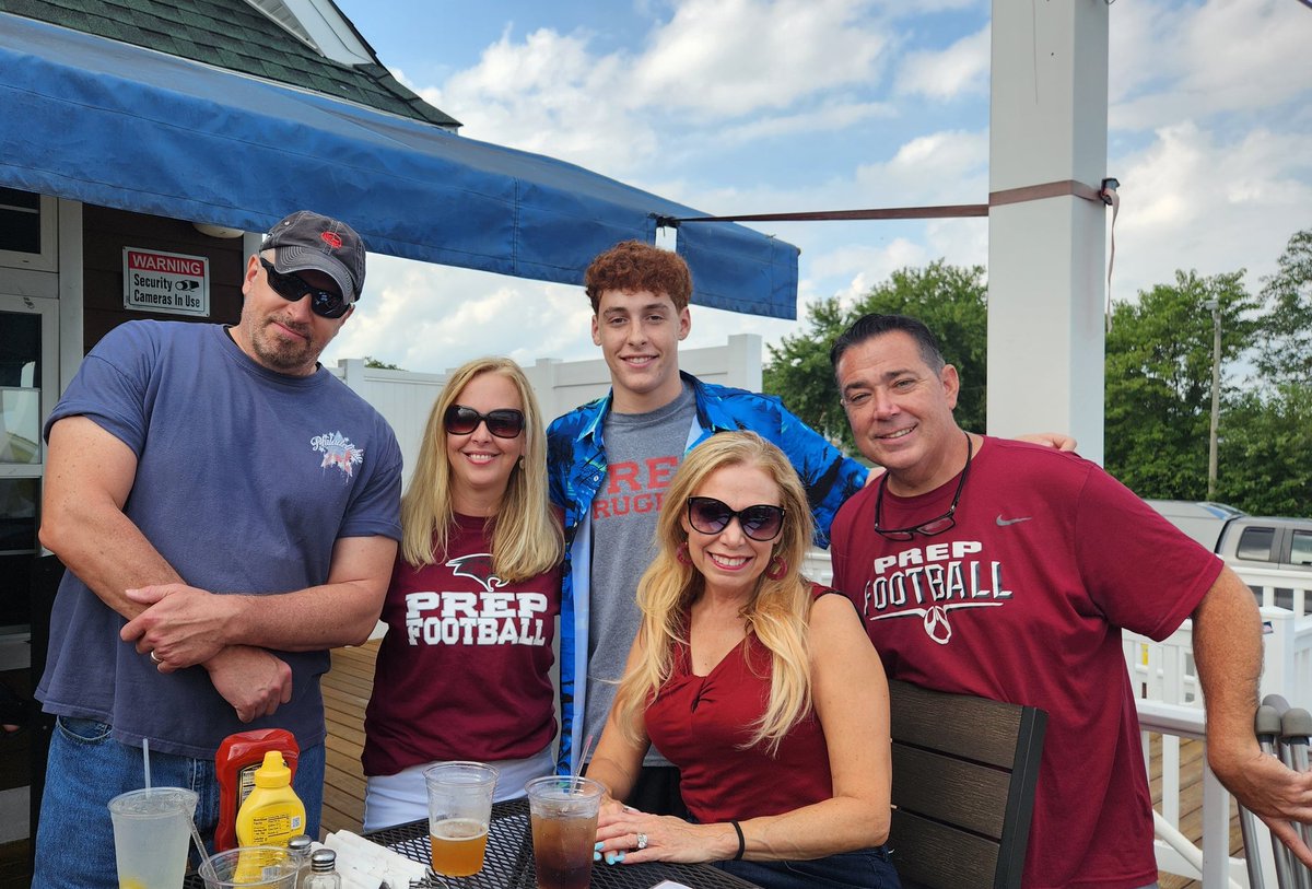 SheilaShowPHL's tweet photo. Such a fun day cheering on @SJPrep_Football in Ocean City, NJ.
#SJPrep seniors wearing a Hawaiian theme.
Great 🏈 game despite the final score. IMG 17-14 Prep
@SJPrep_Sports https://t.co/aQodAupnXb