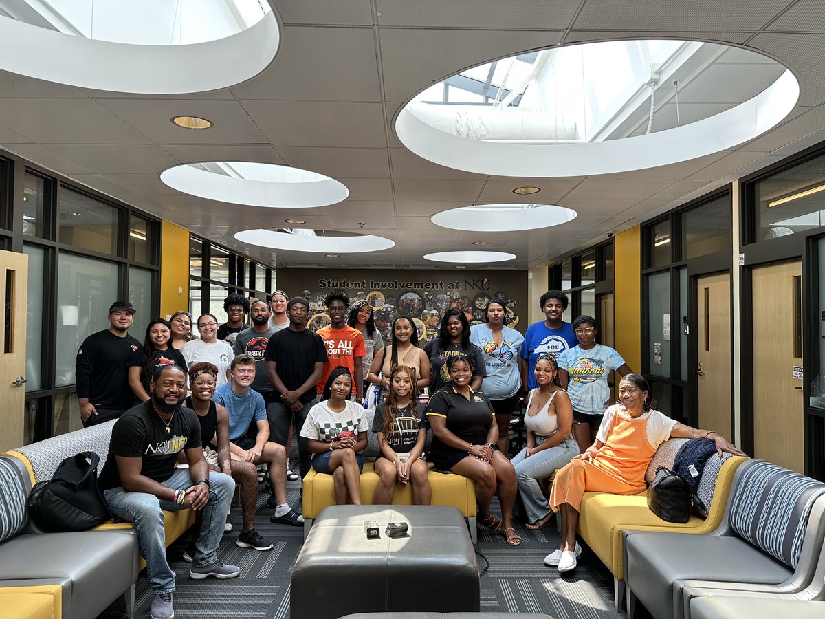 NKU_AASI's tweet photo. We kicked off Free Your Mind Fridays with over 70 people in attendance! We were also happy to see our special guest, Momma Crystal (Mr. Greg’s mom) in the house and doing a lot better! Thanks NORSE Family for stopping through and supporting!
#FreeYourMindFridays #FYMF #Norse #Fun https://t.co/RNKbrOCc97