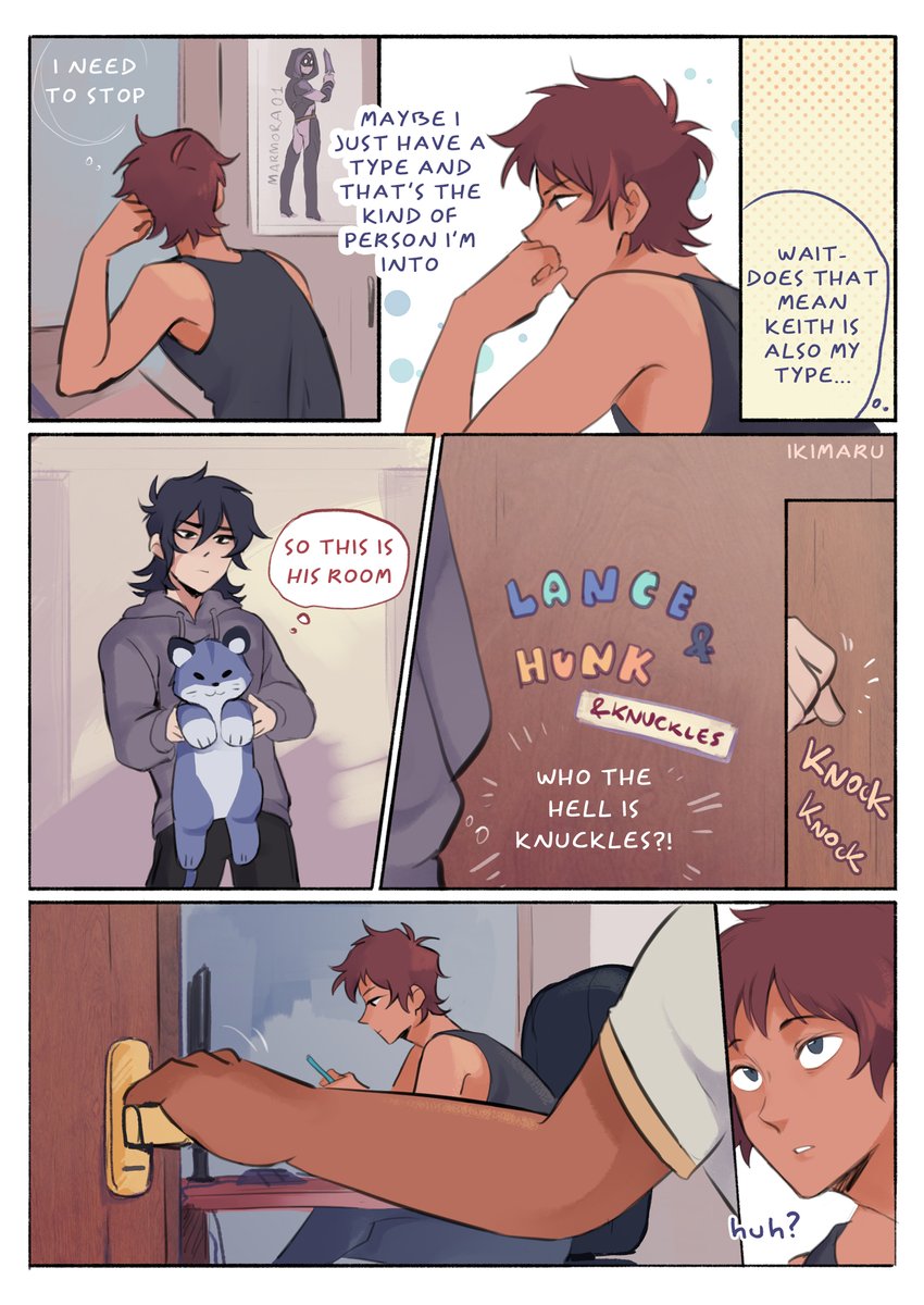 VR/college AU part 21-1! in which Lance is trying to connect some dots and Keith just wants to double check!