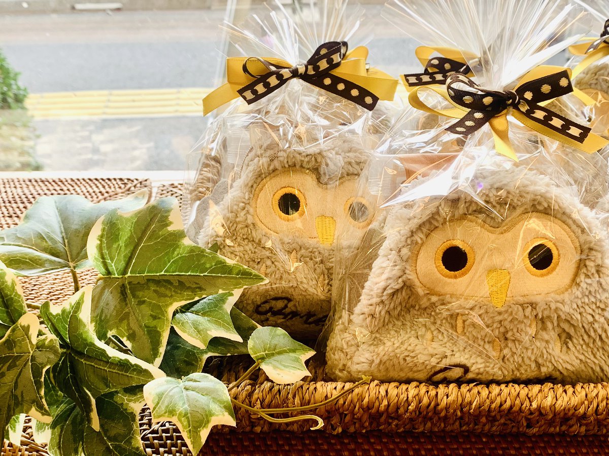 視線を感じる…🦉

秋ギフト続々と追加中〜！
フワフワのフクロウポーチの中にはお菓子が3個入ってます。
ちょっとしたお手土産に♪

#エスプリ・ドゥ・パリ