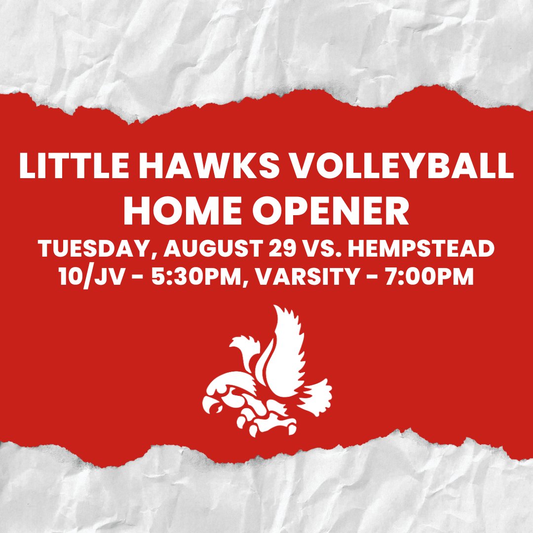 Let's pack the Arena on Tuesday as our Little Hawks host the Mustangs of Dubuque Hempstead in their home opener.