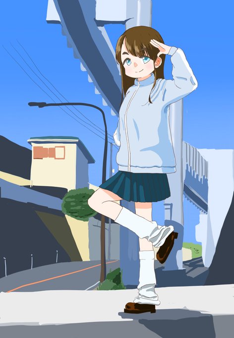 「brown hair lamppost」 illustration images(Latest)