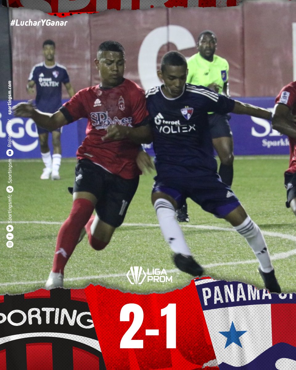 sportingsmfc's tweet photo. ¡+3 PARA LA PROM! 💪

Nuestro equipo #SportingProm volvió al triunfo al vencer 2-1 a Panamá City en #LaAcademia por la Jornada 6 de la @liga_prom 🔴⚫

⚽ José Marengo y Gustavo Herrera anotaron los goles rojinegros.

#LucharYGanar💪
#ElEquipoDelDistrito https://t.co/zJhaiwjwIA